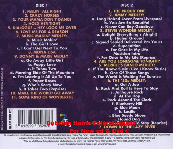 Osmonds - Around The World - Live in concert 2-cd - Dubman Home